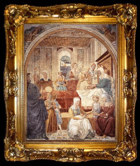framed  GOZZOLI, Benozzo Birth of Mary sdg, ta009-2
